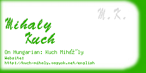 mihaly kuch business card